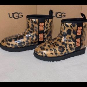 UGG Leopard Print Ankle Boots